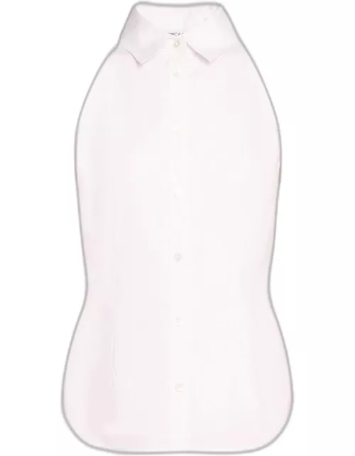 Harper Sleeveless Button-Front Top