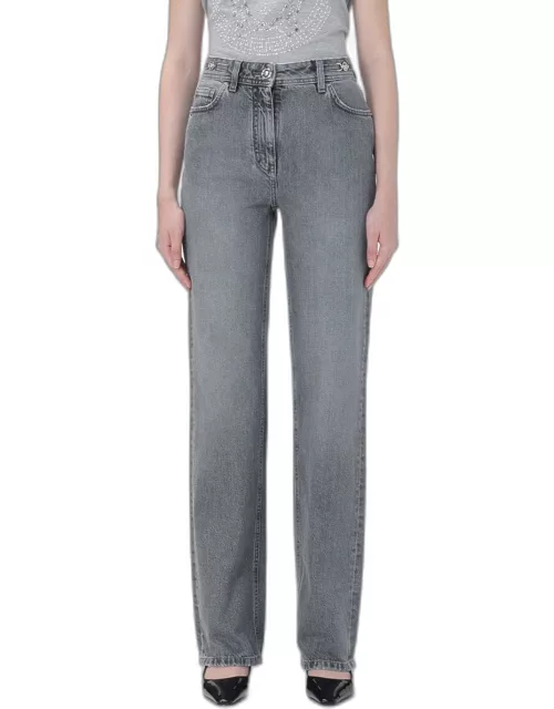 Jeans VERSACE Woman color Grey