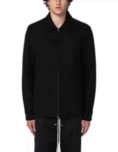 Black zipped jacket in woo