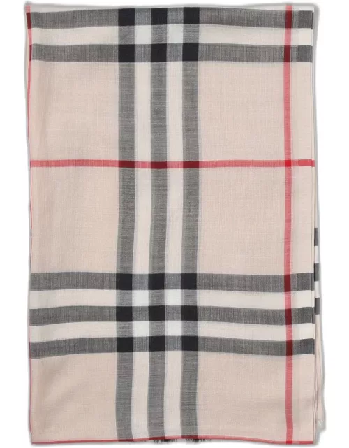 Scarf BURBERRY Woman color Grey