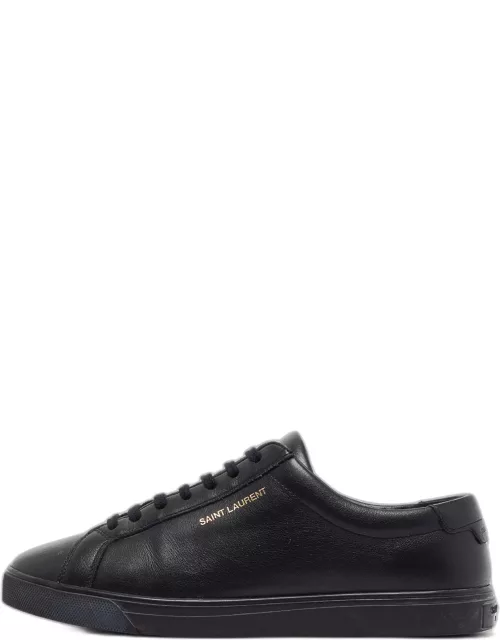 Saint Laurent Black Leather Andy Sneaker