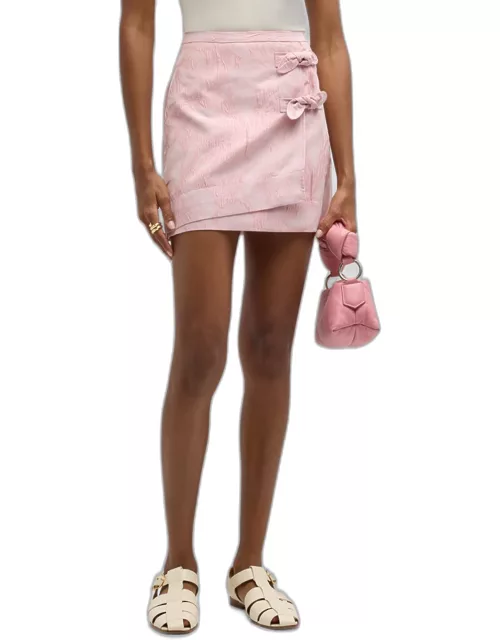 Textured Cloqué Mini Skirt