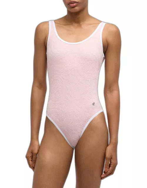 Baroque Jacquard One-Piece Swimsuit