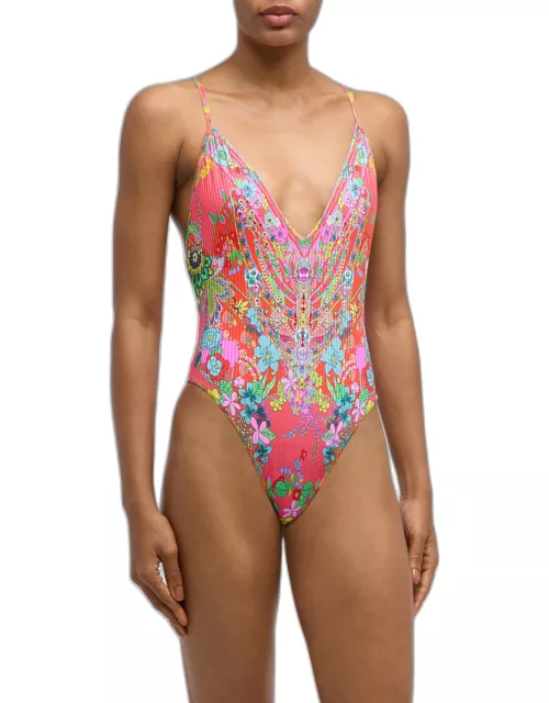 Windmills and Wildflowers One-Piece Swimsuit
