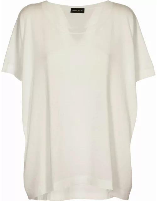 Roberto Collina Round Neck Loose-fit Plain T-shirt