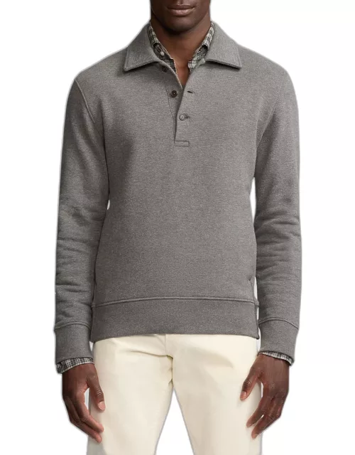 Men's Fleece Collared Sweatshirt