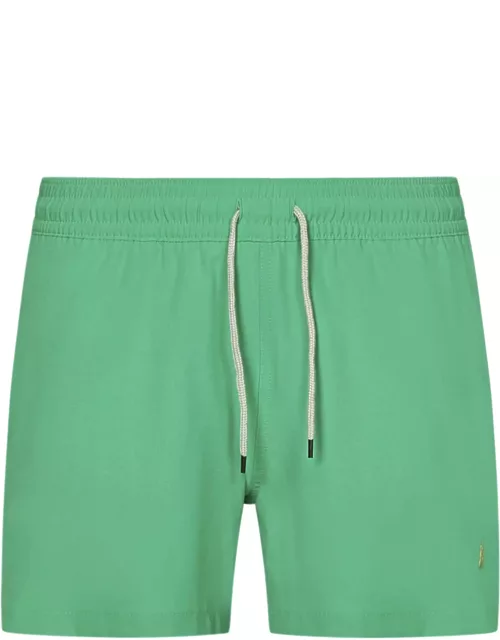 Polo Ralph Lauren Green Swim Shorts With Embroidered Pony