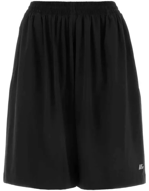 Balenciaga Black Stretch Nylon Bermuda Short