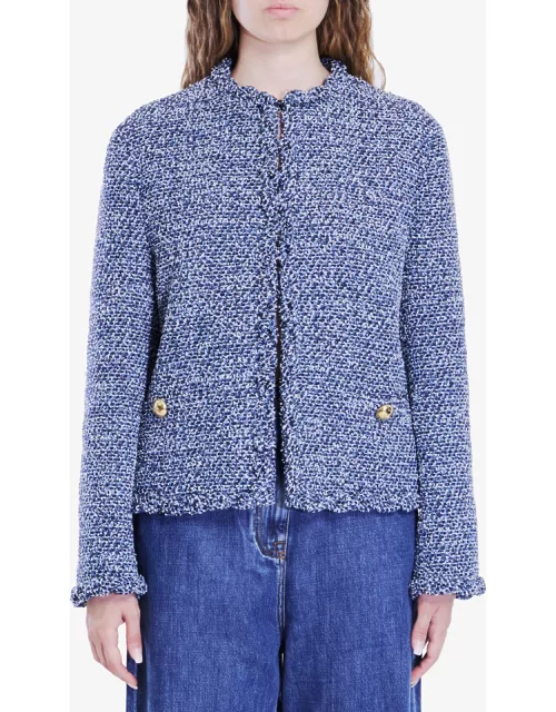 Denim Textured Tweed jacket