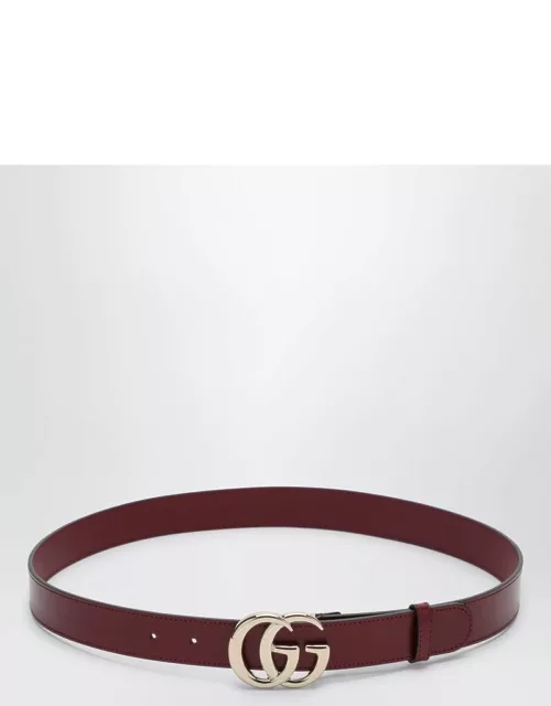 GG Marmont Rosso Ancora leather belt