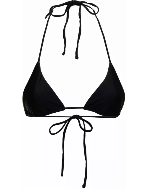 Matteau Womans Tringolar Stretch Fabric Bikini Top