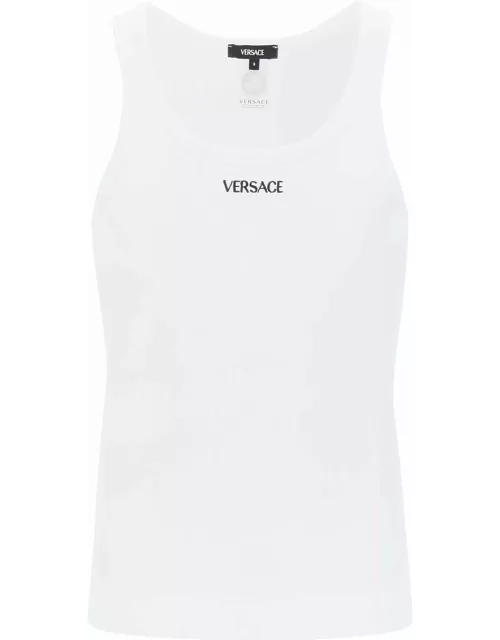 VERSACE "intimate tank top with embroidered