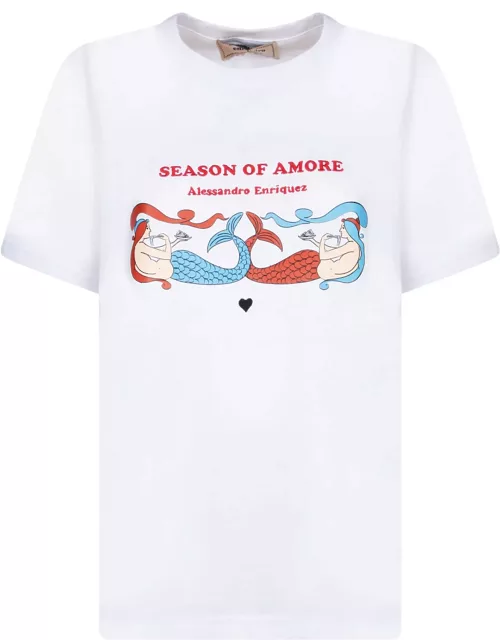 Alessandro Enriquez White season Of Amore T-shirt