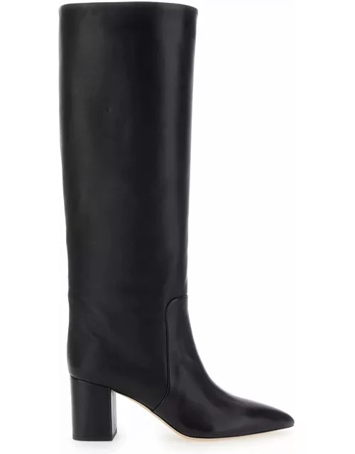 Paris Texas anja Black High Boots With Block Heel In Leather Woman
