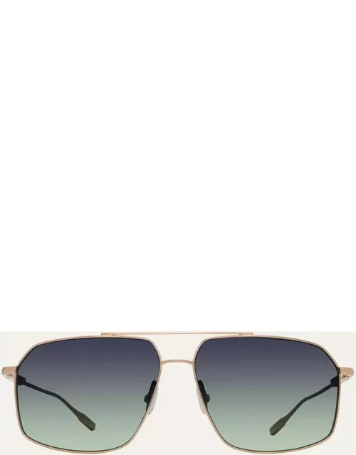 Renzo Polarized Titanium Aviator Sunglasse