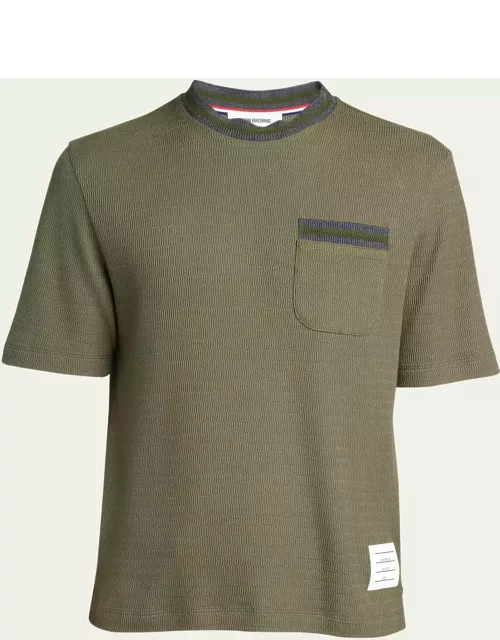 Men's Pointelle Racking Stitch T-Shirt