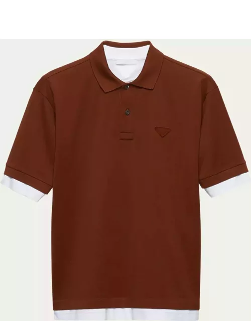 Men's Double-Layer Polo Shirt