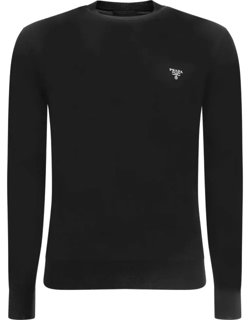 Prada Virgin Wool Crew-neck Sweater