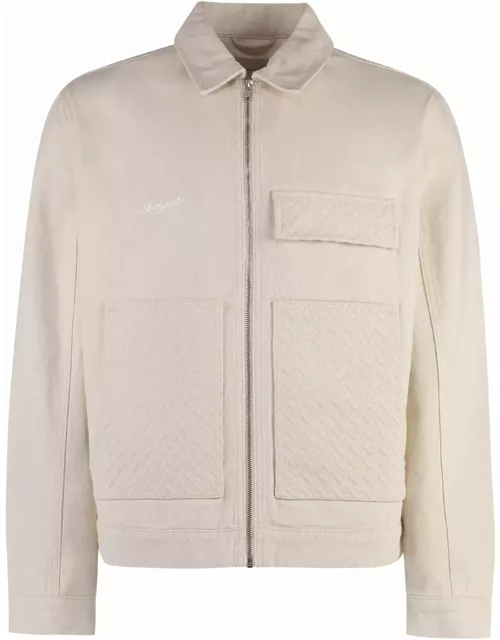 Axel Arigato Grate Zippered Cotton Jacket