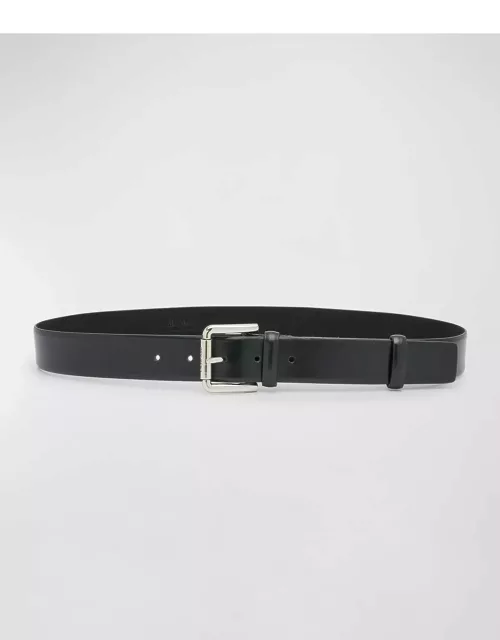 Patent Nappa Leather Belt
