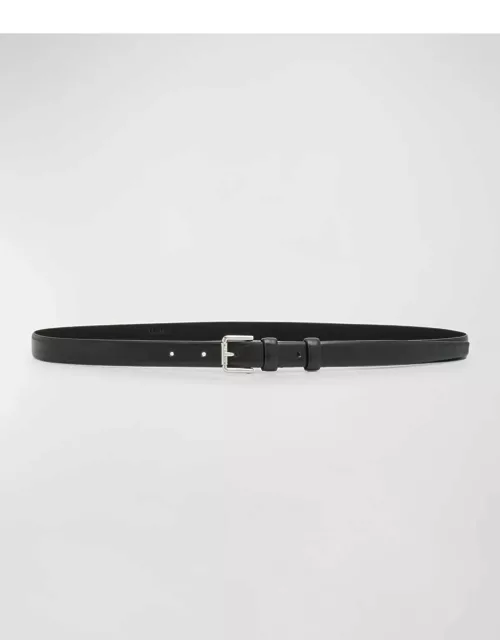 Patent Leather Skinny Belt