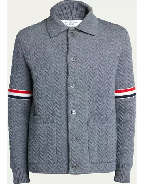 Men's Quilted Herringbone Work Jacket