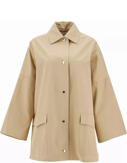 TOTEME maxi cotton overshirt jacket for