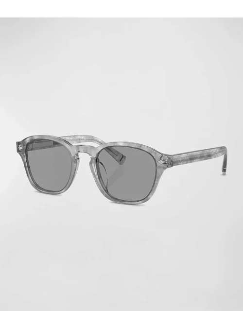 Vintage-Style Acetate Square Sunglasse