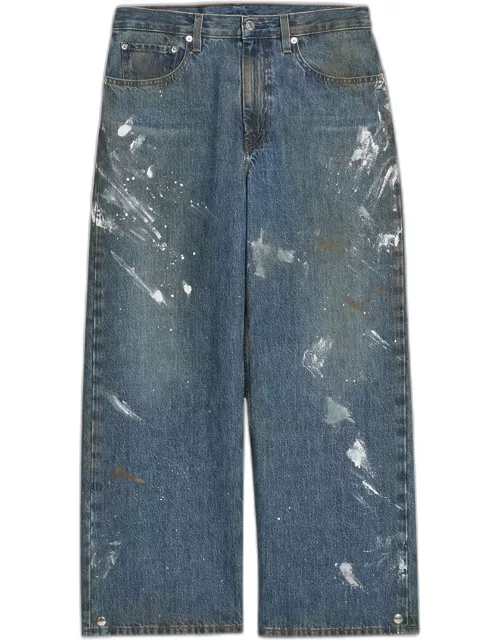 Men's Adjustable Paint-Splatter Jean