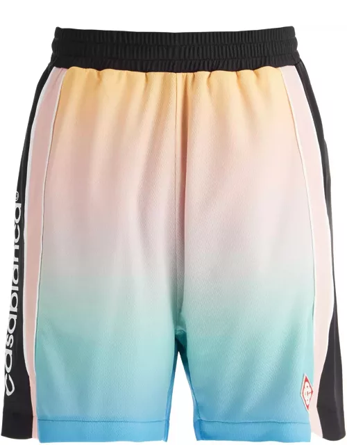 CASABLANCA pastel gradient football bermuda short