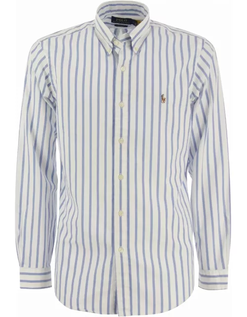 Ralph Lauren Custom-fit Striped Oxford Shirt