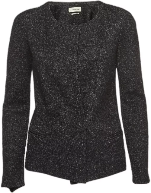Isabel Marant Etoile Grey Wool Tweed Cardigan