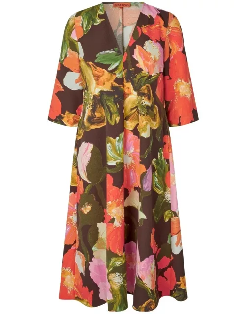 STINE GOYA Vic Midi Length Dress - Night Poppie