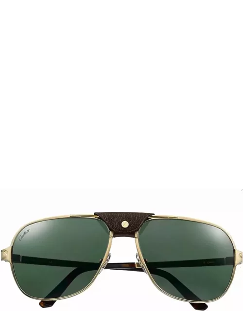 Cartier Eyewear Ct0165s Santos De Cartier 008 Sunglasse