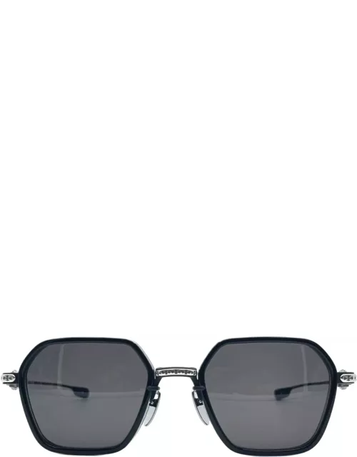 Chrome Hearts Danger Zone - Black / Brushed Silver Sunglasse