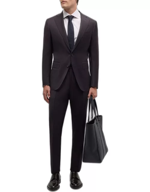 Men's 130s Wool Tonal Check Suit