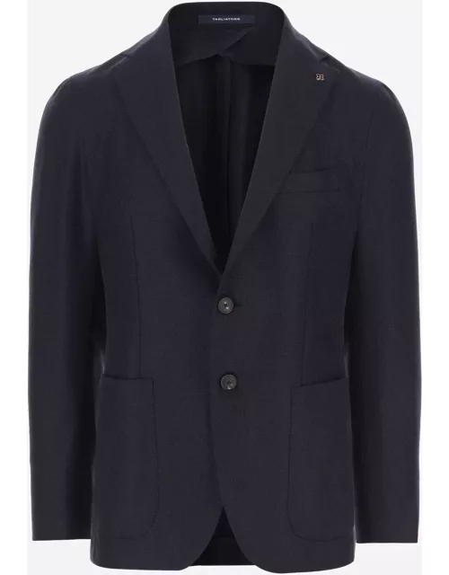 Tagliatore Wool And Cashmere Single-breasted Jacket
