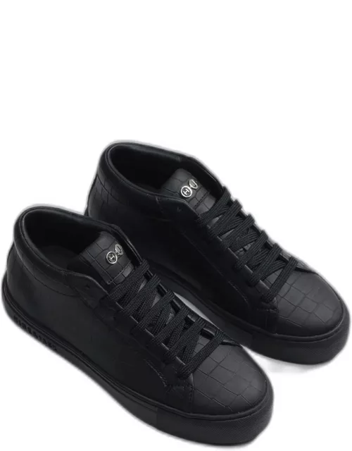 Hide & Jack High Top Sneaker - Essence Black Black