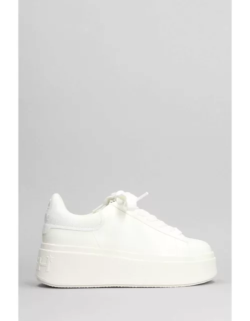 Ash Moby Bekind Sneakers In White Leather