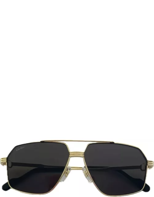 Cartier Eyewear Ct0270s Première De Cartier 005 Gold Sunglasse