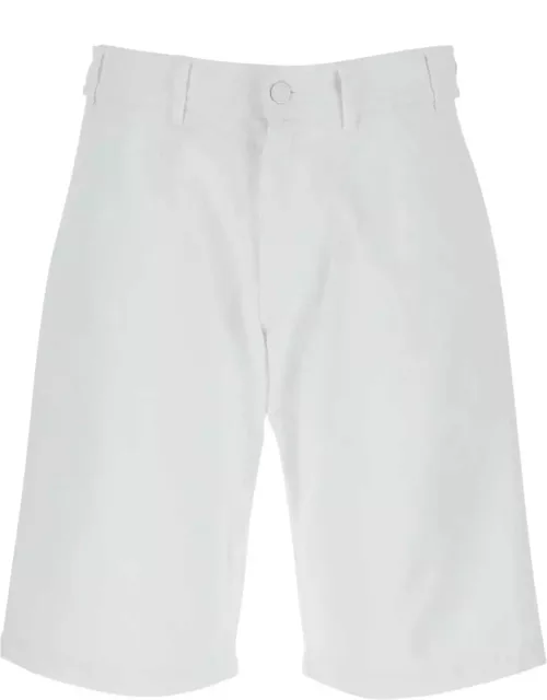 Raf Simons White Denim Bermuda Short