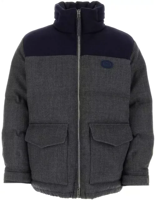 Gucci Dark Grey Wool Blend Down Jacket