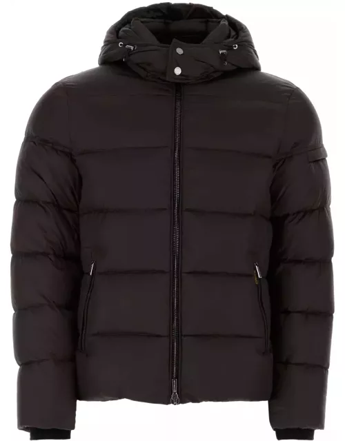 Moorer Black Nylon Brett Down Jacket