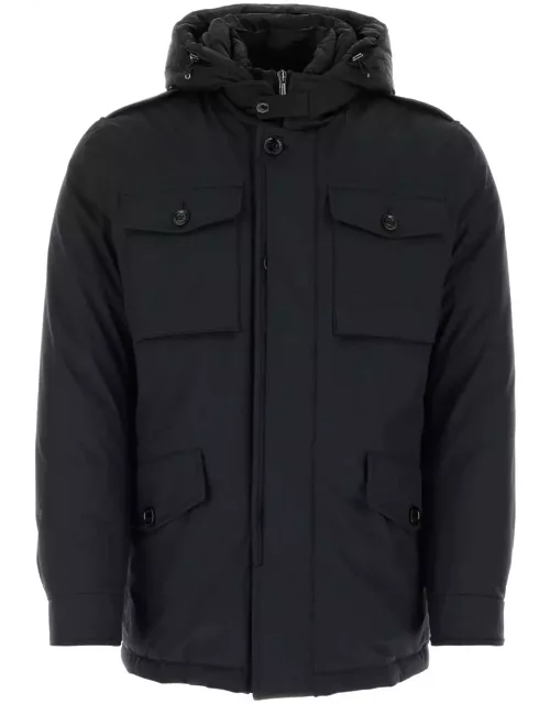 Moorer Midnight Blue Polyester Isac-ads Down Jacket