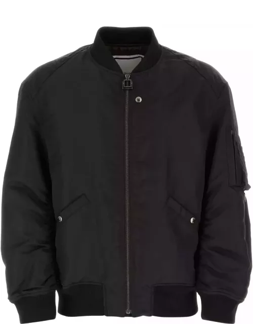 WOOYOUNGMI Black Nylon Bomber Jacket