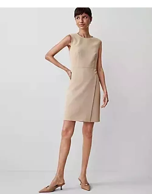 Ann Taylor Button Waist Sheath Dres