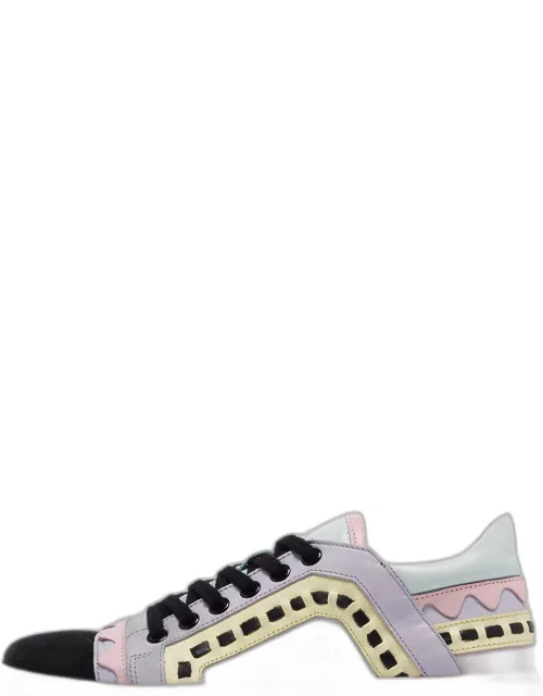 Sophia Webster Multicolor Leather and Suede Riko Sneaker