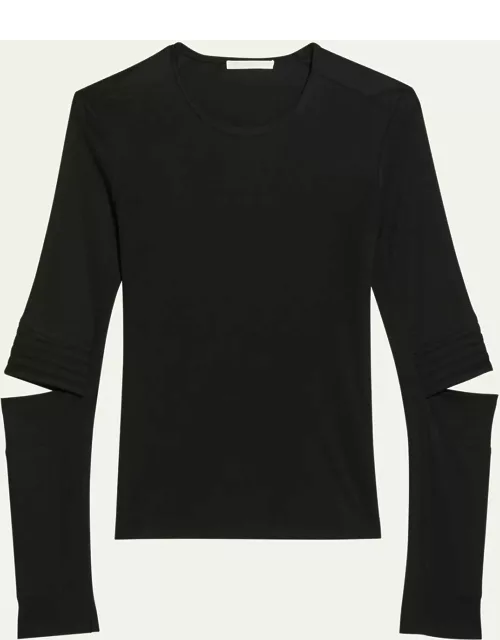 Astro Cut-Out Crewneck Top