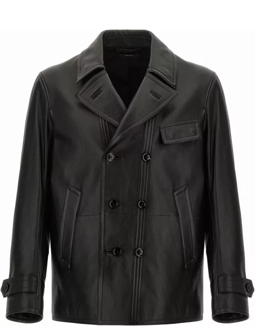 Tom Ford Double-breasted Leather Jacket