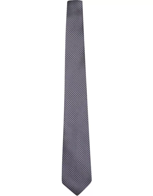 Canali Blue Micro-pattern 8cm Tie